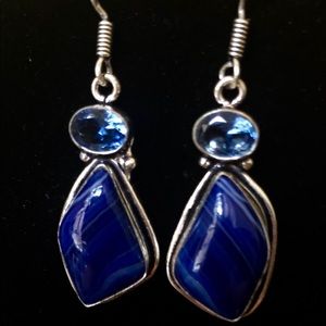 Beautiful Blue Earrings for those blue jean days!!